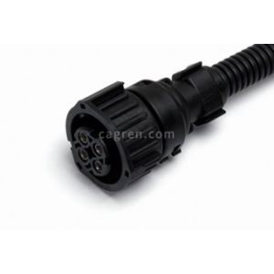 CAG522 Connector 1-967325-1 bayonet (female) 4-pin, with direct adapter for vehicles GAZ, KAMAZ, UAZ, MAZ, with wires