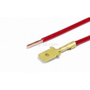 CAG38401 6.3 mm male series contact crimped with 1.0 mm² wire