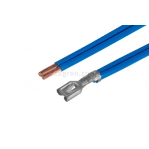 CAG38502250 6.3 mm socket series contact (latching) crimped with 2 wires 2.5 mm²