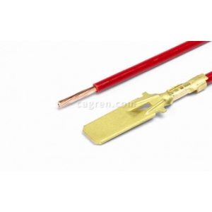 CAG38601 Pin Series 6.3mm (latching) crimped with 1.0mm² wire