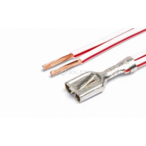 CAG38502 6.3 mm female series contact (latching) crimped with 2 wires 1.0 mm²