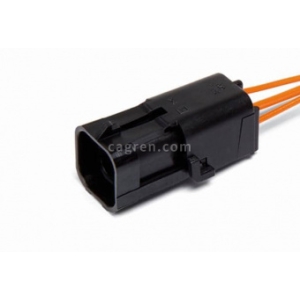 AG306 Connector 12015024 4-pin. to the harness of the fuel pump, oxygen sensor for cars Lada (VAZ) 2108-10, with wires