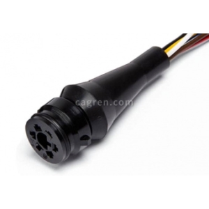 HX5021 Connector STsAZ-2-6-R 6-pin. to rear lamps for vehicles GAZelle, KAMAZ, MAZ, with wires L250mm in corrugation