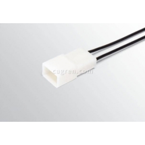 HX34202 Connector 2108-3724354 inter-harness 2-pin male 2.8 series, with wires 0.75 mm sq.