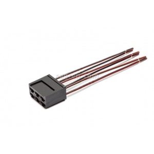 HX37401 Connector 1/02503/80 inter-harness 6-pin female series 6.3, with wires 1.0 mm sq.