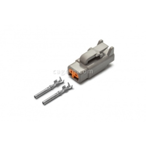 Connector Deutsch DTM06-2S 2-pin socles of marker lamps GM for cable section 0.5-0.8 mm²