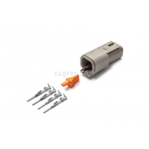 Deutsch DTM04-4P connector 4-pin for cable section 0.5-0.8 mm²