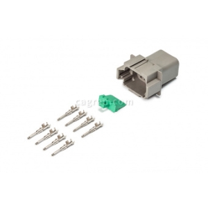 Connector Deutsch DT04-8P 8-pin for cable section 0.5-0.8 mm²