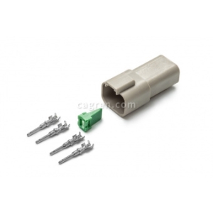 Connector Deutsch DT04-4P 4-pin for cable section 0.5-0.8 mm²