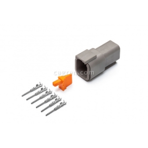 Deutsch DTM04-6P connector 6-pin for cable section 0.5-0.8 mm²