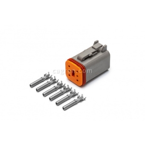 Deutsch connector DT06-6S-E004 6-pin for cable section 0.5-0.8 mm²