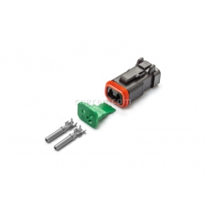 Connector Deutsch DT06-2S-E004 2-pin for cable section 0.5-0.8 mm²