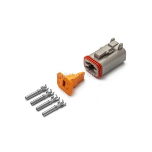 Connector Deutsch DT06-4S 4-pin for cable section 0.5-0.8 mm²