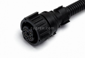 CAG522 Connector 1-967325-1 bayonet (female) 4-pin, with direct adapter for vehicles GAZ, KAMAZ, UAZ, MAZ, with wires