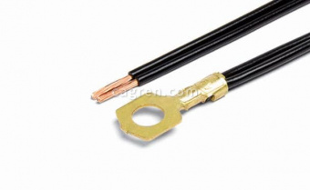 CAG38902 Ring contact Ø 6.2 mm crimped with 2 wires 1.0 mm²