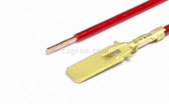 CAG38601 Pin Series 6.3mm (latching) crimped with 1.0mm² wire