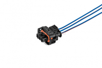 AG459 Connector 1928403966 3-pin. to the gas high pressure sensor (HBO for Lada (VAZ) Vesta CNG vehicles), to the ignition coil for Mercedes-Benz, Iveco vehicles with wires