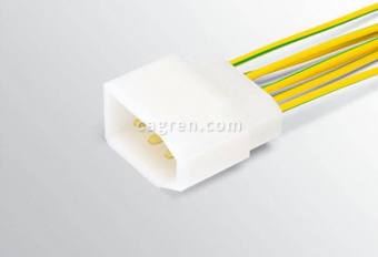 HX34502 Connector 2108-3724360 inter-harness 7-pin male 2.8 series, with wires 0.75 mm sq.