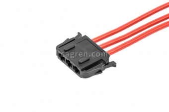 HX934 Connector 1-929605-1 3-pin to the harness of the air conditioning unit for Lada vehicles (VAZ), with wires