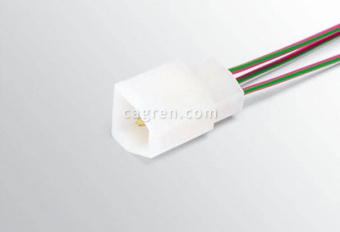 HX34302 Connector 2108-3724356 inter-harness 3-pin male 2.8 series, with wires 0.75 mm sq.