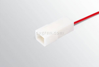 HX37102 Connector 1/20589/80 inter-harness 1-pin male 6.3 series, with wire 1.0 mm sq.