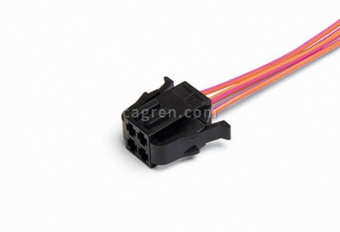 HX472 Connector 1-929620-1 4-pin. to the rear window gearmotor 1117-1119, to off. ped. brake (with el. ped. acceler.) 1117-1119.2170 for car Lada (VAZ), with wires