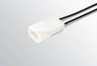 HX34202 Connector 2108-3724354 inter-harness 2-pin male 2.8 series, with wires 0.75 mm sq.