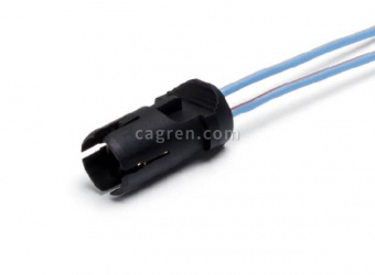 HX437 Connector/Cartridge MG631720 2-pin for baseless lamp T10 W5W, with wires