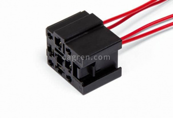 HX3403 Connector 418046 for connecting a 4-pin relay for the car Lada (VAZ) 2110-2112, Kalina, Priora, with wires