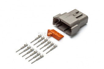 Deutsch DTM04-12P connector 12-pin for cable section 0.5-0.8 mm²