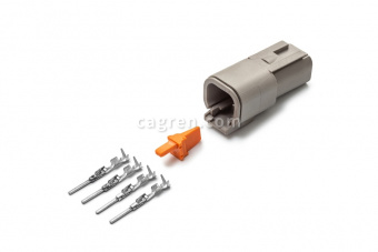 Deutsch DTM04-4P connector 4-pin for cable section 0.5-0.8 mm²