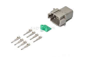 Connector Deutsch DT04-8P 8-pin for cable section 0.5-0.8 mm²