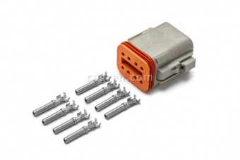 Connector Deutsch DT06-8S 8-pin for cable section 0.5-0.8 mm²