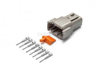 Deutsch DTM04-8P connector 8-pin for cable section 0.5-0.8 mm²