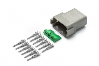 Connector Deutsch DT04-12P 12-pin for cable section 0.5-0.8 mm²