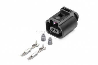 Connector 1J0973702 2-pin to the temperature sensor, detonation, brake wear. decks. for vehicles VAG