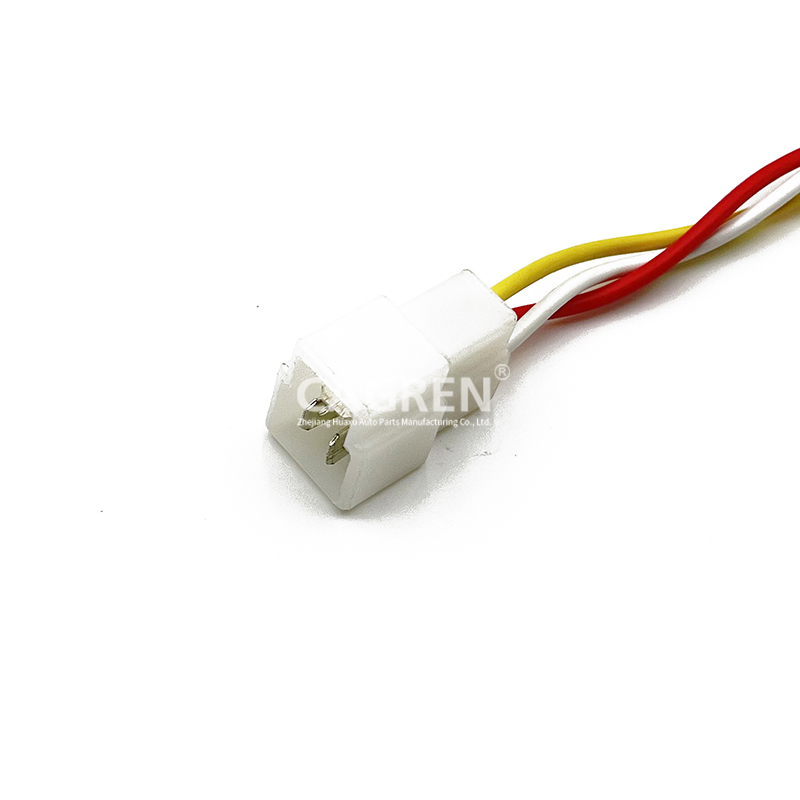 CONNECTOR PLUG 3P 6.3 SERIES WHITE WITH WIRE AG-631001