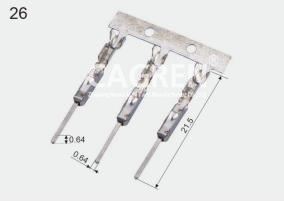 963716 Male terminals  0.5-1.0mm²  AG-T1026